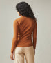 Women's Luxe Rib Crew Long Sleeve Tee - caramel cafe